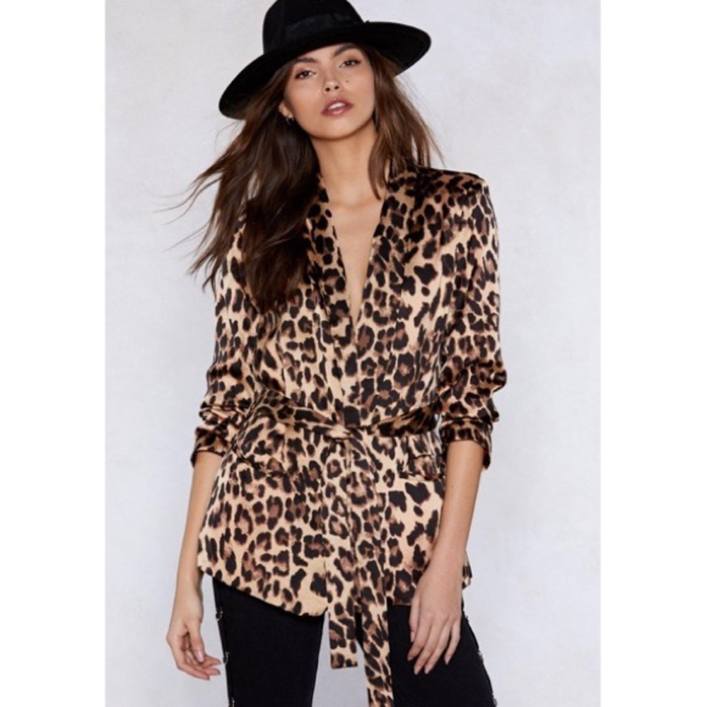 Leopard Blazer